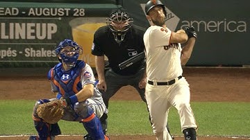 NYM@SF: Giants plate five runs in crazy 4th inning