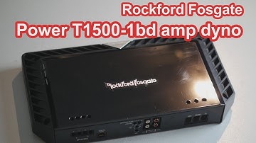 Rockford Fosgate Power T1500-1bd mono subwoofer car audio amplifier ampdyno power test
