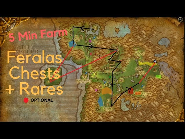 Lazy Gold Rares And Chest Route: Ashenvale – Golden Routes