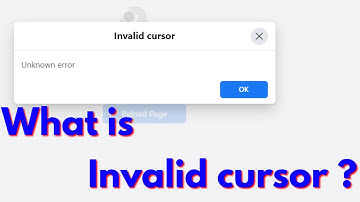 Fix Facebook Invalid cursor | Unknown error | Your request couldn
