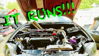 Fixing issues and then firing up the AWD Del Sol for the 2nd first time!