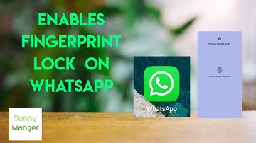 How To Enable Fingerprint lock For whatsApp - step by step Explain II