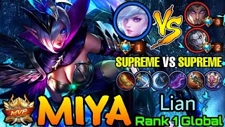 Supreme No.1 Miya Vs Supreme No.3 YZ + Supreme No.2 Khufra! - Top 1 Global Miya by Lian - MLBB