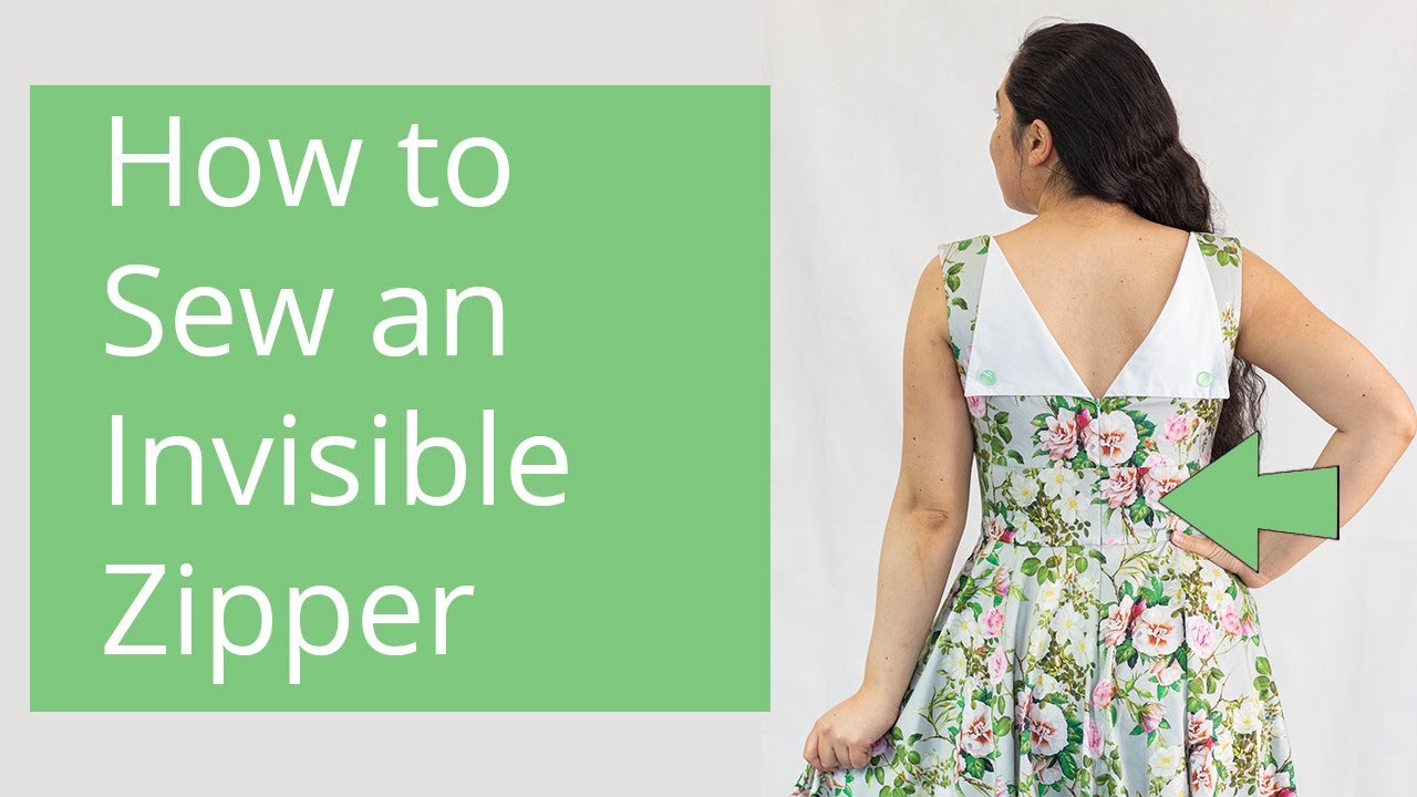 How to Sew a Perfect Invisible Zipper! Including Matching the Seams 