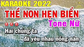 Thề Non Hẹn Biển Karaoke Tone Nữ Nhạc Sống | Beat Mới Dễ Hát Âm Thanh Chuẩn | Trọng Hiếu