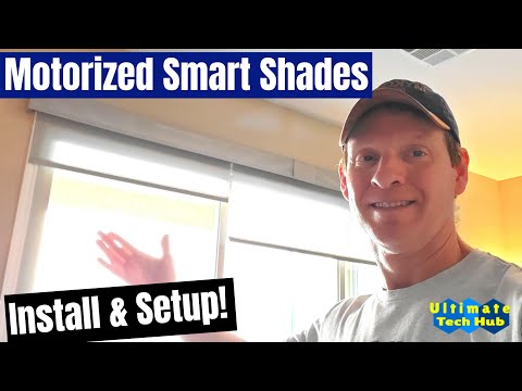 MOTORIZED AND AUTOMATED SMART SHADES CONTROLLED WITH SOMFY AND ALEXA!