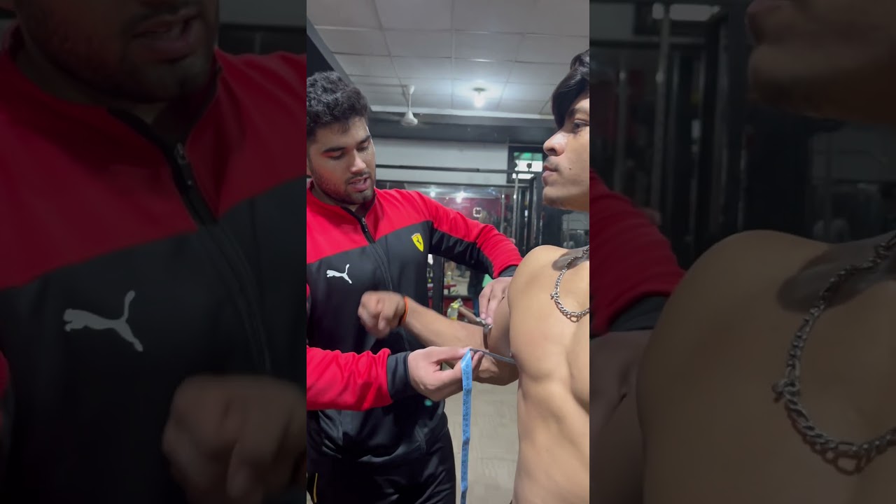 15 inches biceps after pump | 1 inche less due to some reason | 1 month ago was 16 | 