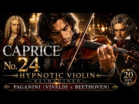 Paganini (Vivaldi x Beethoven) Violin House Music Mix – Caprice No.24 Reimagined 20Min Midnight Flow