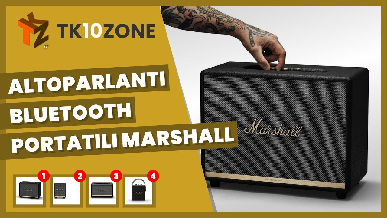 I 4 migliori altoparlanti bluetooth portatili marshall 