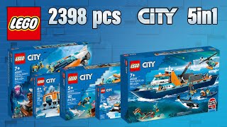 All LEGO® City EXPLORATION sets 2023 (5in1)[2398 pcs] Step-by-Step Building Instructions | TBB