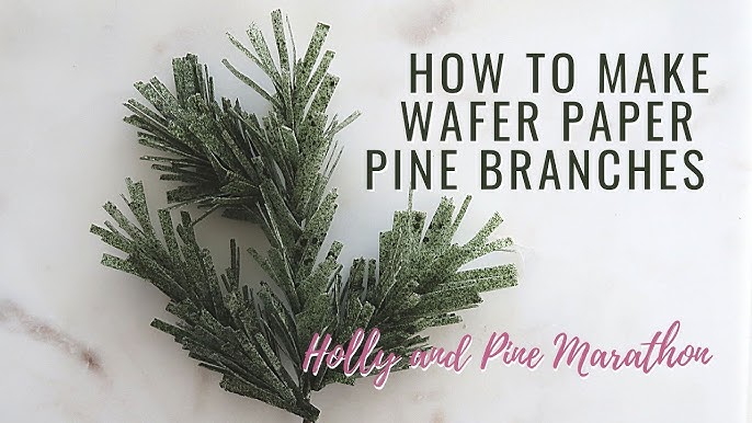 Flexible Pine branch Tutorial for cake decorating! 