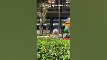 Khu vực nhộn nhịp các bé vui chơi cuối tuần ở Q7 Sài Gòn Riverside - 20h50, chủ nhật, 4/12/2022.