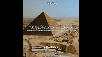 {وقال فرعون ذروني اقتل موسى وليدع ربه }#غافر #عبيدةموفق # #تلاوة_خاشعة