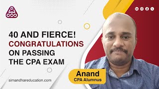 Passed All 4 US CPA Papers At Age Of 40 | Anand's US CPA Success Story | World's No. 1 Tutor Sripal