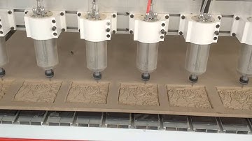multi spindle 3d working cnc router machine with 4th axis