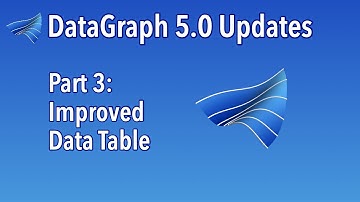 Welcome to DataGraph 5.0 | Part 3 | Data Table