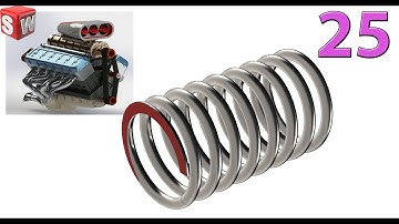 V12 Car Engine - 25. Spring (Project 04) Design by Solidworks