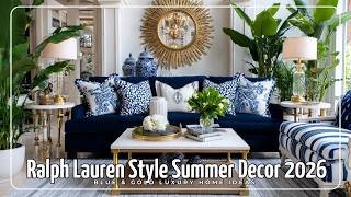 Ralph Lauren Style Summer Decor 2026: Blue & Gold Luxury Home Ideas screenshot 4