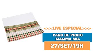 PASSO A PASSO AO VIVO - PANO DE PRATO MAMMA MIA