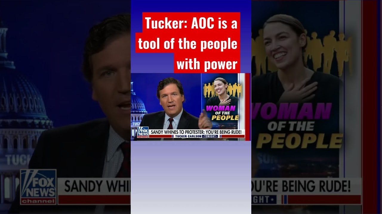 Tucker: AOC protesters used her tactics against her #shorts