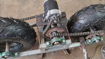 HOW TO MAKE 4x4  REMOTE CONTROL LAWN MOWER-ROBOT LAWN MOWER