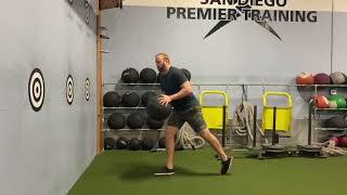 Med Ball Step Behind + Throw