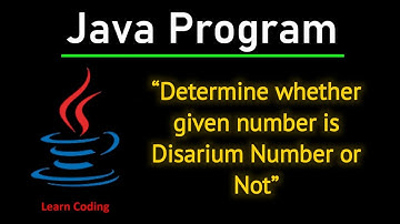 Java Program to Check if a Number is a Disarium Number | Step-by-Step Tutorial #DisariumNumber