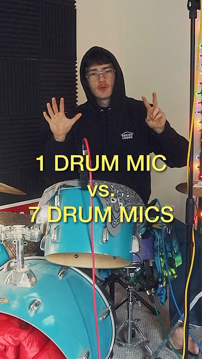 From 1 drum mic to 7 drum mics #drums #drummer #drumming #drummics #drumrecording #musicproduction