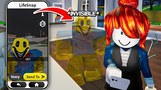 SCP INVISIBLE TROLL IN ROBLOX SNAPCHAT