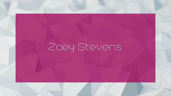 Zoey Stevens - appearance