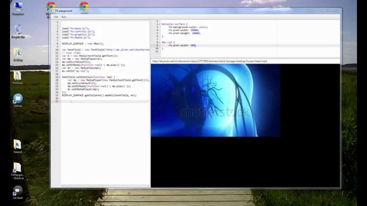 FX Playground Testing Video w/ MediaView and View YouTube
