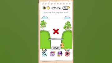 Brain Test: Level 238. How can Tom jump this time? #braintest #games #brainteaser #braingames