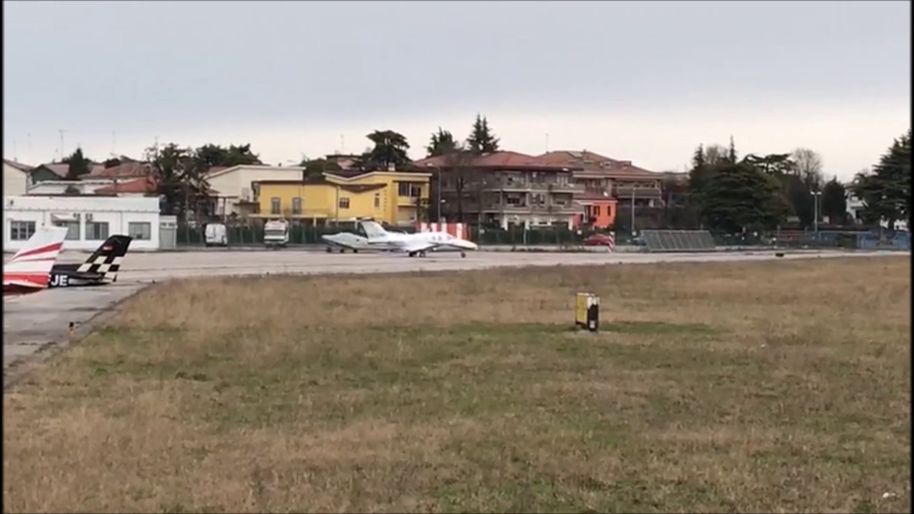 Eclipse 550 OE-FMO departure in Padova