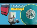 laser cutting Jewelry pendant | 100W cut 1mm gold silver brass necklace