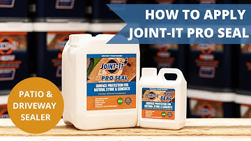 How to Apply Joint-It Pro Seal: Natural Stone & Concrete Sealer