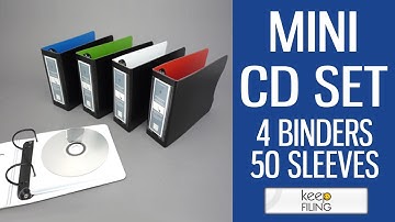 Mini CD Binder Set | Keepfiling