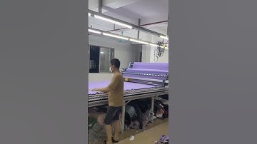 "Fully Automatic Fabric Layering & Cutting Machine in Action | High-Speed Textile Technology