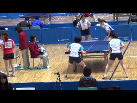 2013東京卓球選手権 阿部・天野(サンリツ)vs根本北岡(中