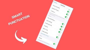 How to Turn on/off keyboard smart punctuation on iPhone 15/iPhone 15 Pro Max