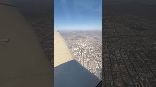 Flying over downtown Tucson in a PA-28/181 Archer II#generalaviation #skyline #pilot #piperaircraft