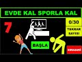 7- Uzaktan Beden Eğitimi Dersi | Çocuklar için evde egzersiz #EvdeSpor | Çocuklar için Evde Spor