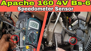 Apache 160 4V Bs6 Speedometer Sensor | Speedometer Not Working | ARUPTOMOTIVE |#105