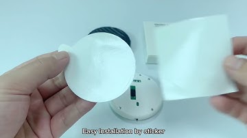 White Black 130 db Wireless Vibration Sensor For Home Door Security