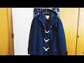 J.CREW ジェイクルー メルトンウール ロングダッフルコート 紺（古着）を買ってみた。