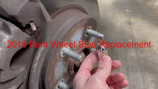 2013-2018 2019 Ram Classic 1500 4x4 Wheel Stud Replacement FIX!