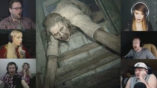 "Реакции Летсплейщиков" на Нападение Маргарет из Resident Evil 7