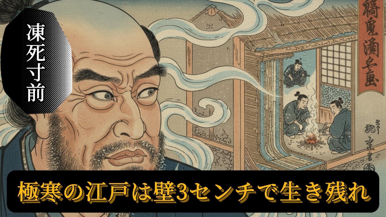 壁の厚さはわずか3センチ。マイナス5度の極寒を生き抜く江戸庶民の「超」知恵とは？【江戸時代の暮らし】【大寒】