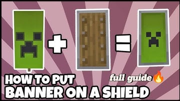 How to make custom shields in Minecraft🔥 | Tutorial