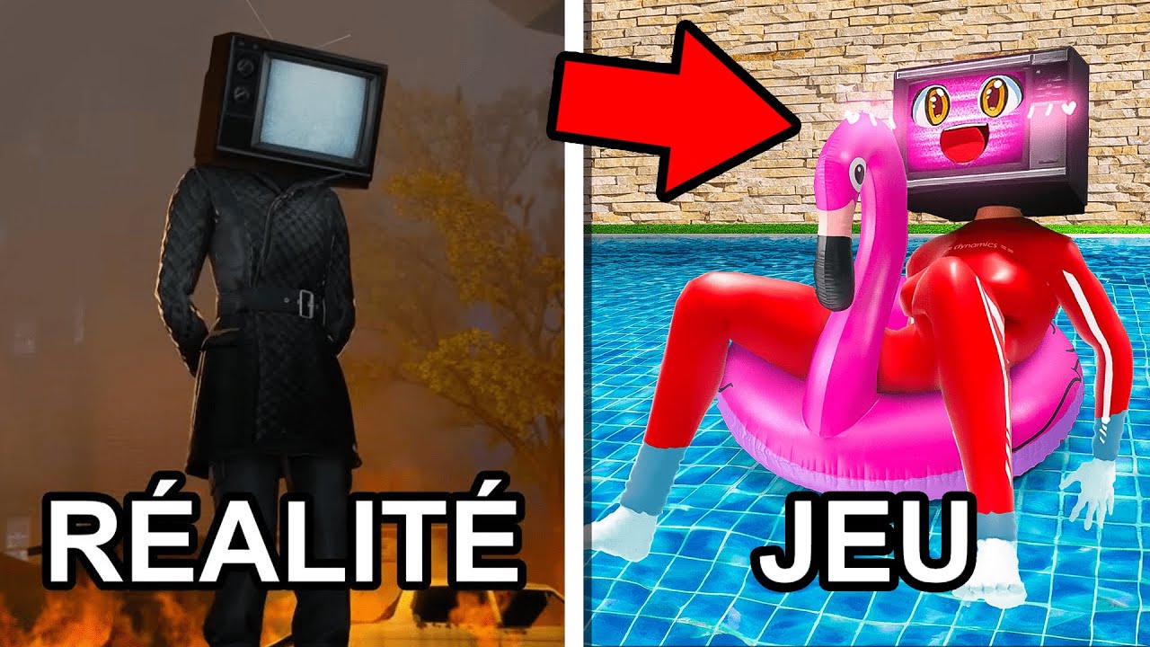 TV WOMAN : RÉALITÉ vs JEU-VIDÉO ! SKIBIDI TOILET SÉRIE !
