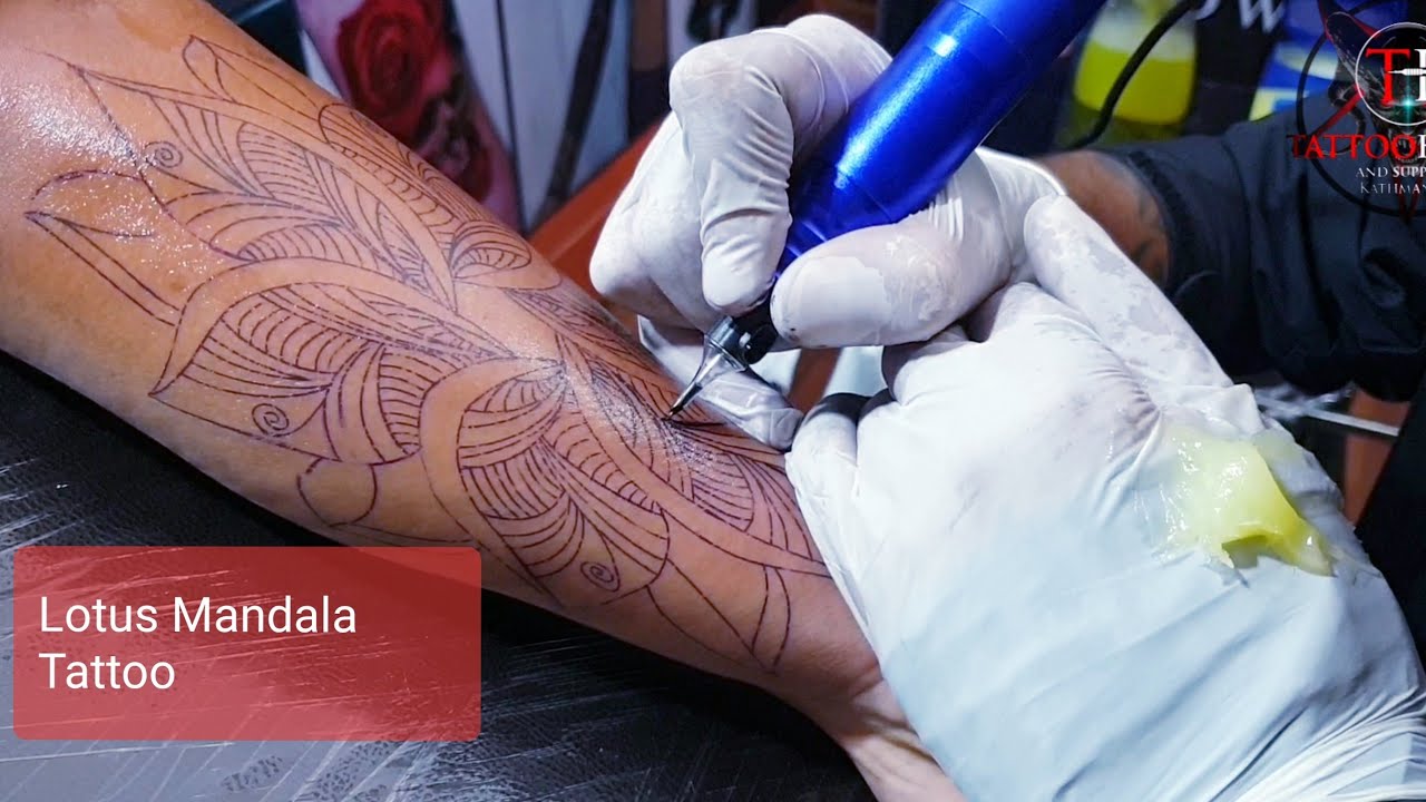 Lotus Mandala Tattoo.Tattoo House In Nepal.Sandip lama